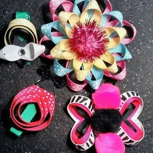 Love bugs and hair bow sculptures